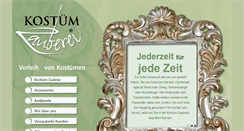 Desktop Screenshot of kostuem-zauberei.de